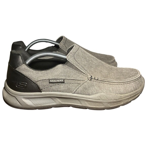 SKECHERS Cohagen Black Casual Loafers Relaxed Fit Men’s Shoe Size 11, 16941S main image 6